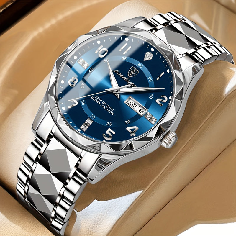 Dual Display Waterproof Sports Watch for Men - Digital & Quartz