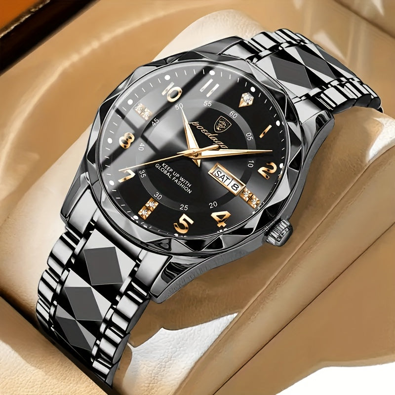 Dual Display Waterproof Sports Watch for Men - Digital & Quartz