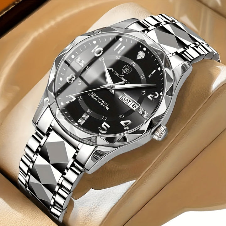 Dual Display Waterproof Sports Watch for Men - Digital & Quartz