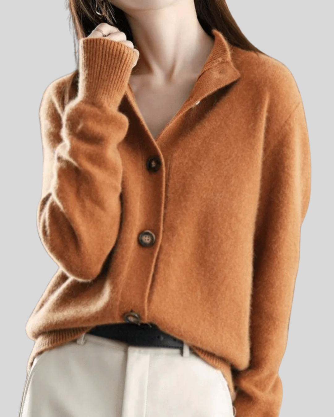 Nalerie | Women's Button-Down Cardigan Sweater — Collared Neckline Knit in 5 Colors | Westmere