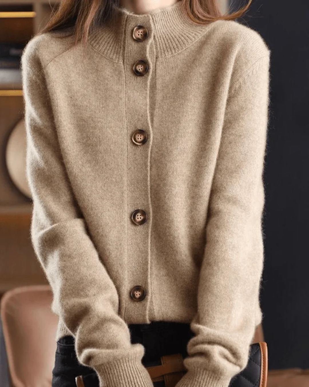 Nalerie | Women's Button-Down Cardigan Sweater — Collared Neckline Knit in 5 Colors | Westmere