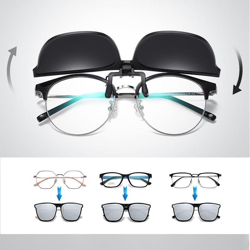 VistaLift Polarized Flip-Up Clip-On Sunglasses
