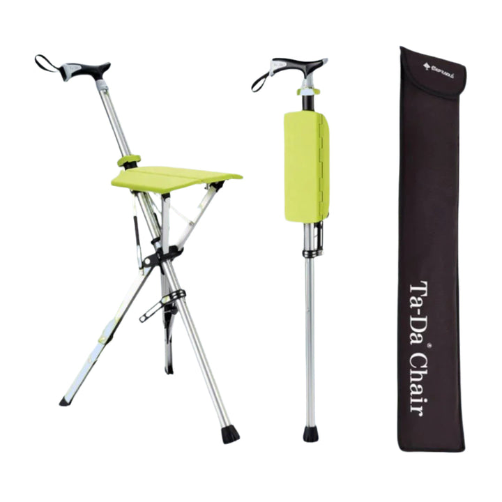 CrutchSeat - Foldable Stool for Comfort - Lightweight and Portable