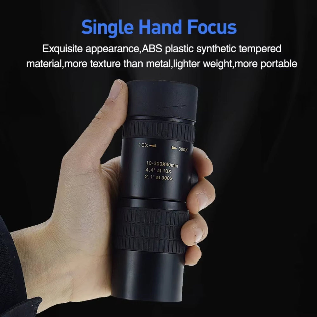 ProView HD Long Range Monocular with 7-17x Zoom, BAK4 Prism & Smartphone Mount