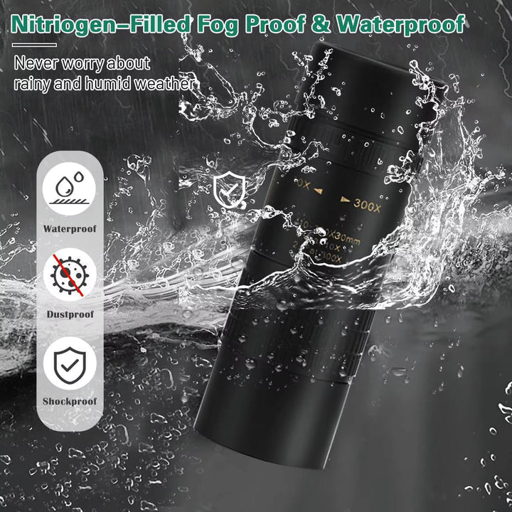 ProView HD Long Range Monocular with 7-17x Zoom, BAK4 Prism & Smartphone Mount