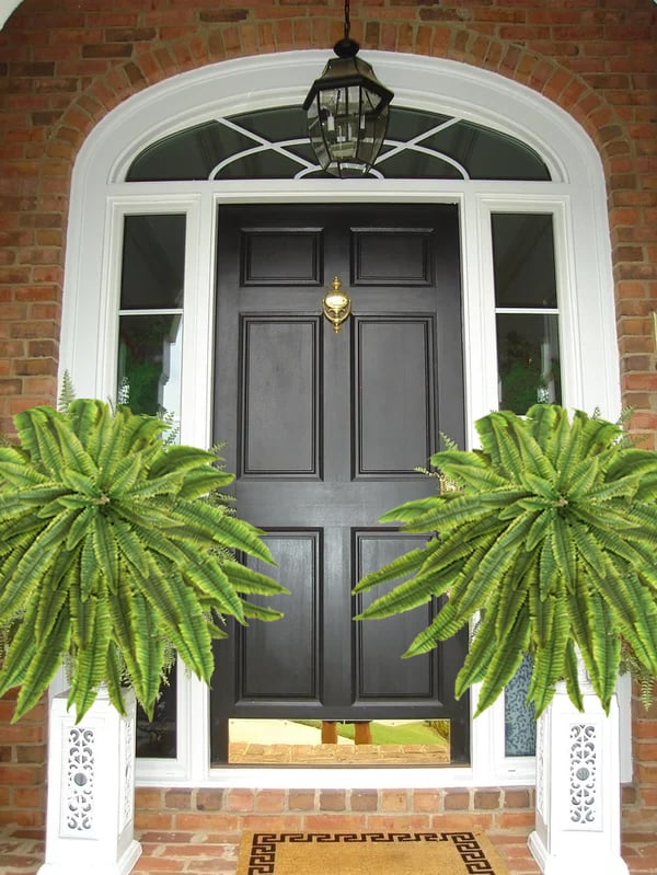 EverVerde UV-Resistant Artificial Boston Fern Set of 18