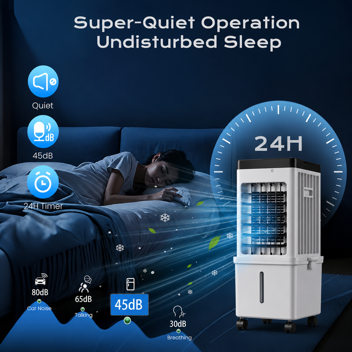 CoolBreeze 12L Portable Evaporative Air Cooler with Remote Control
