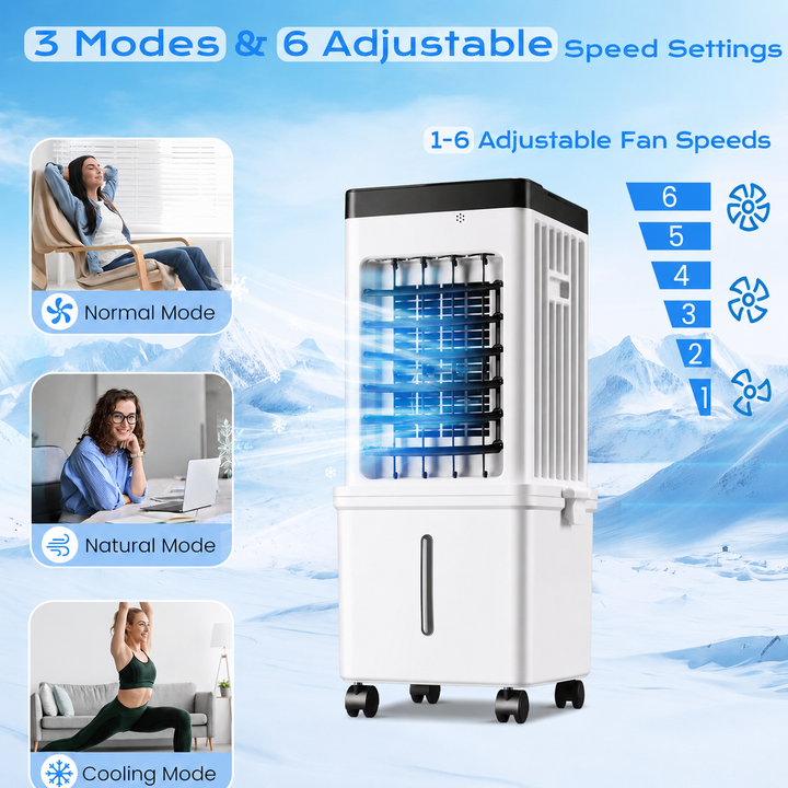 CoolBreeze 12L Portable Evaporative Air Cooler with Remote Control