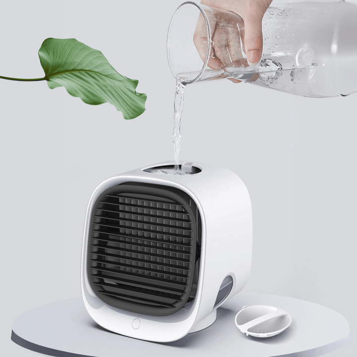 CoolBreeze USB Personal Air Cooler with Water Cooling and LED Display