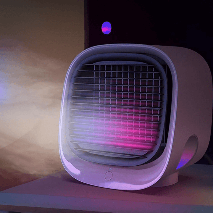 CoolBreeze USB Personal Air Cooler with Water Cooling and LED Display