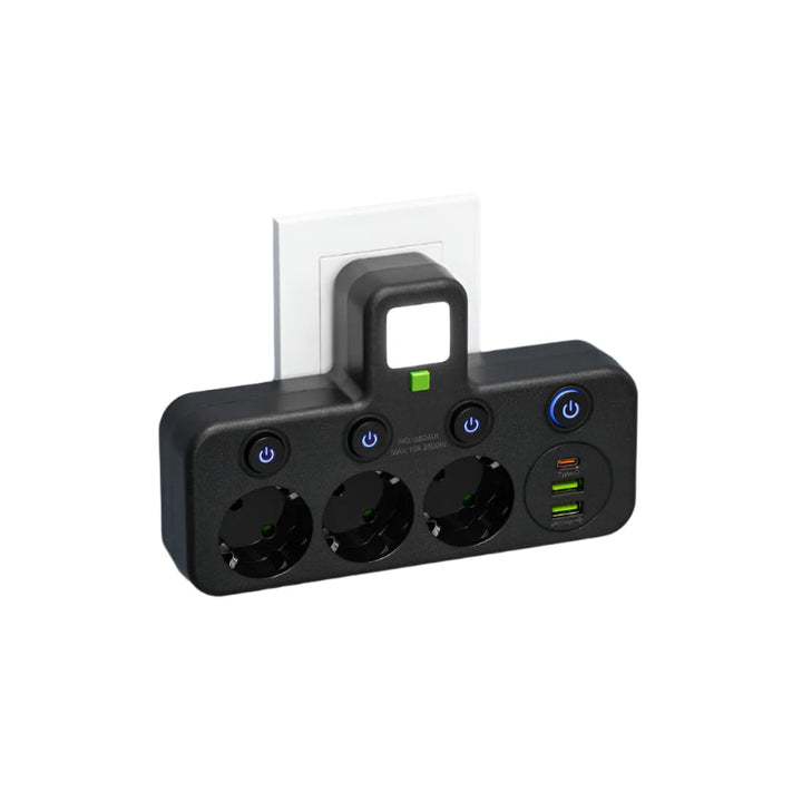 Power Strip Ports Surge Protection & Control Switch