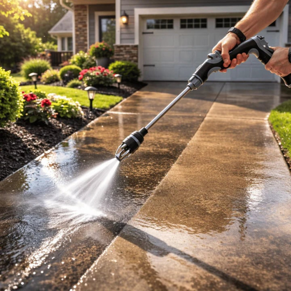 High-Pressure Garden Hose Spray Nozzle Attachment for Outdoor Cleaning