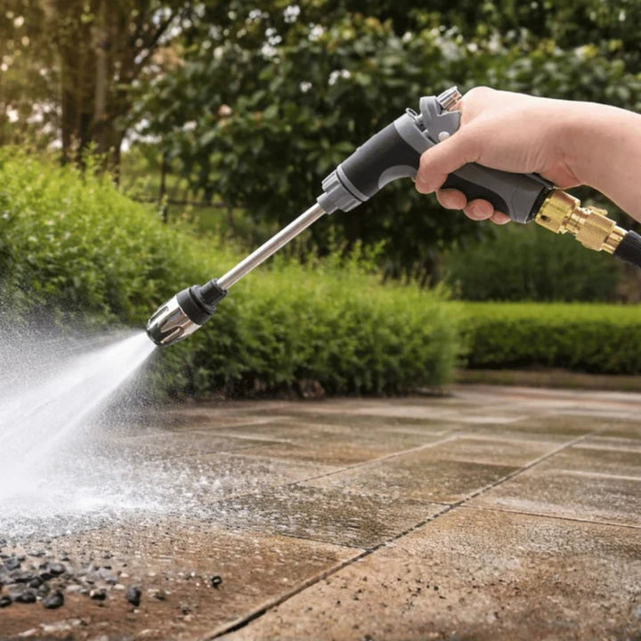 High-Pressure Garden Hose Spray Nozzle Attachment for Outdoor Cleaning