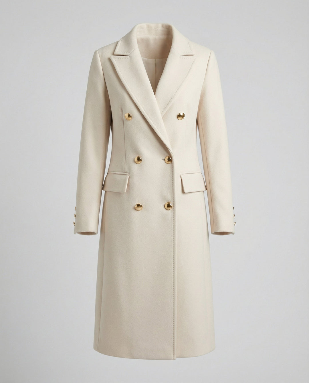 Classic Double-Breasted Winter Jacket for Women