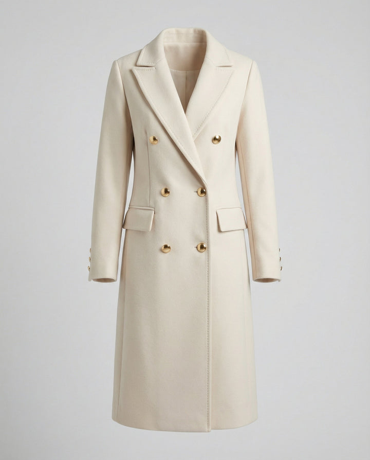 Classic Double-Breasted Winter Jacket for Women