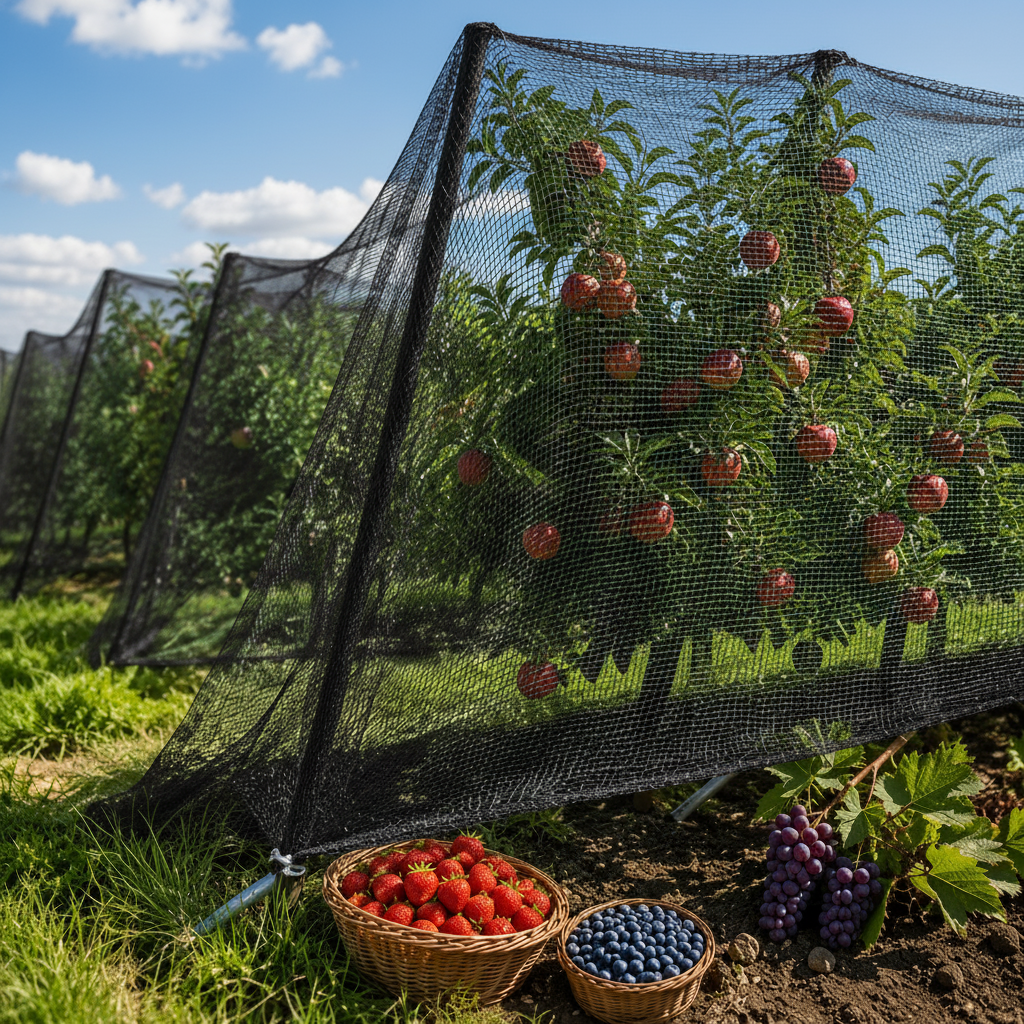 Protective Netting Orchards Birds & Deer Easy Setup Outdoor Use