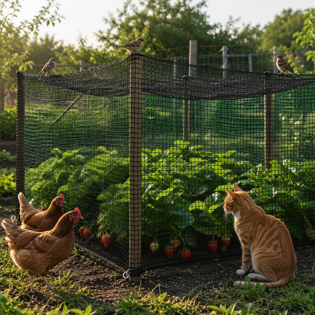 Protective Netting Orchards Birds & Deer Easy Setup Outdoor Use