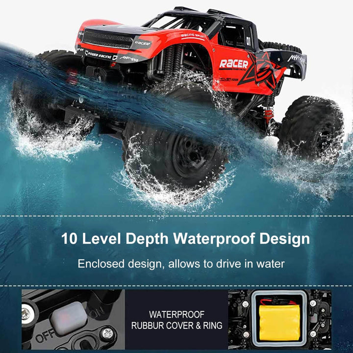 All-Terrain 4WD Off-Road RC Truck with Waterproof Design