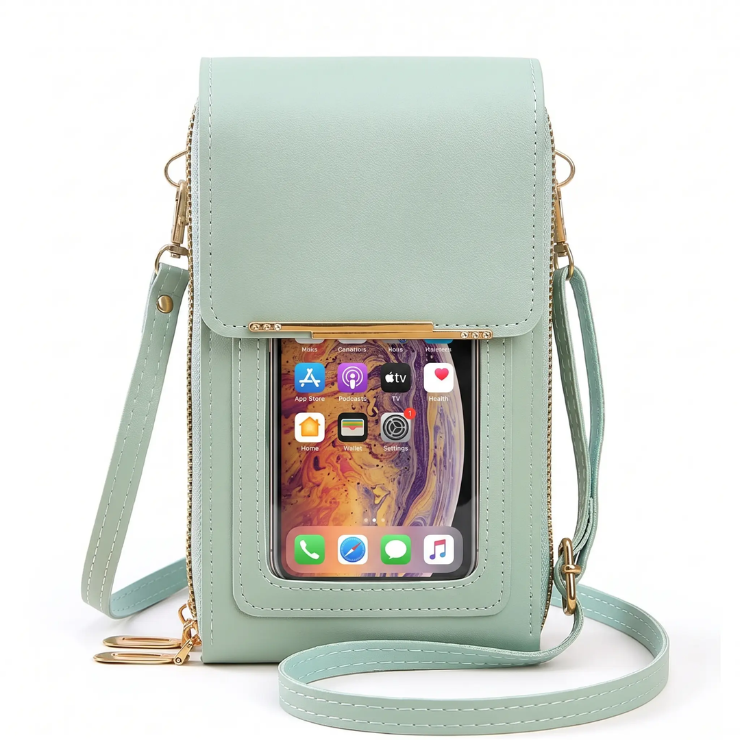 Secure Travel Crossbody Phone Wallet with RFID Protection – Waterproof & Hands-Free