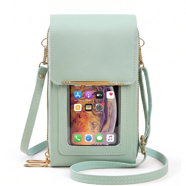 Secure Travel Crossbody Phone Wallet with RFID Protection – Waterproof & Hands-Free