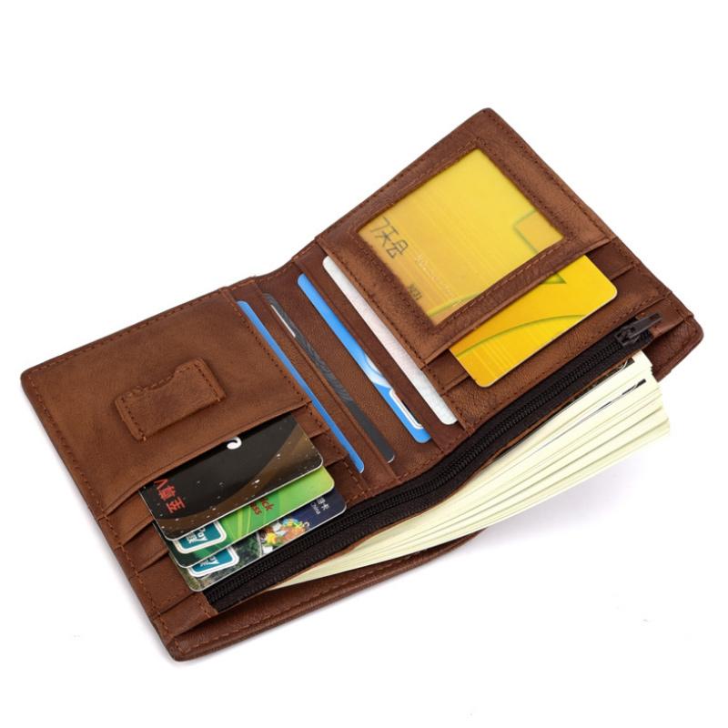 RFID Men's Vintage Wallet with Large Capacity