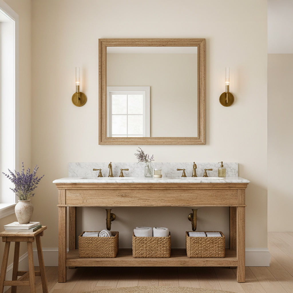 Vireo Farmhouse Copper Ribbed Glass Tube Sconce