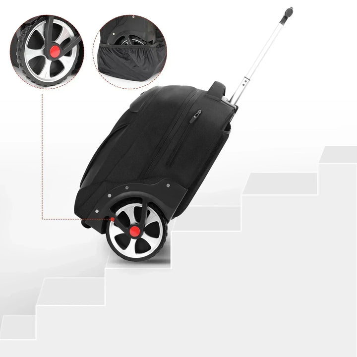 Multi-Function Rolling Laptop Backpack – 3-in-1 Trolley & Carry-On