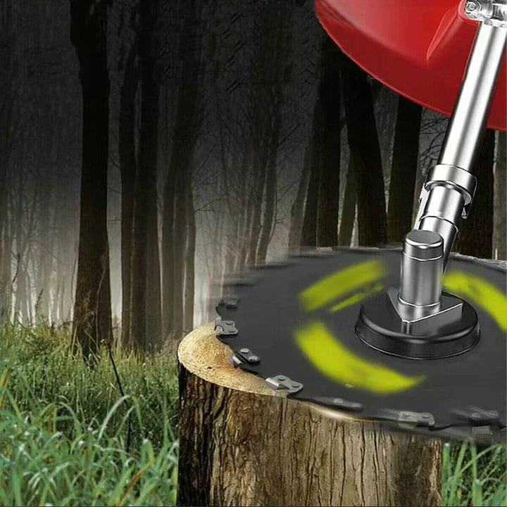 Professional Brush Cutter with Sharp Steel Blades 23cm – Powerful Gardening Tool for Weeds and Dense Grass | Sansoti