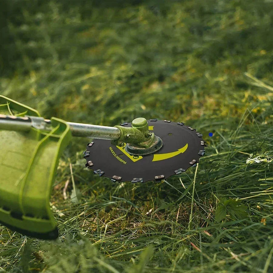 Professional Brush Cutter with Sharp Steel Blades 23cm – Powerful Gardening Tool for Weeds and Dense Grass | Sansoti