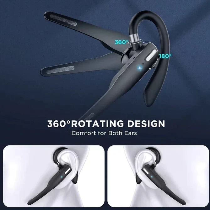 Trucker Dual Mic Wireless Bluetooth 5.1 Noise-Canceling Headphones