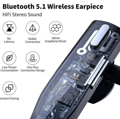 Trucker Dual Mic Wireless Bluetooth 5.1 Noise-Canceling Headphones