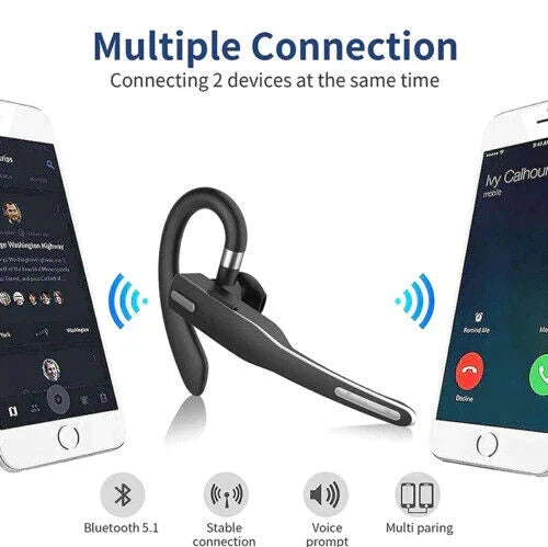 Trucker Dual Mic Wireless Bluetooth 5.1 Noise-Canceling Headphones