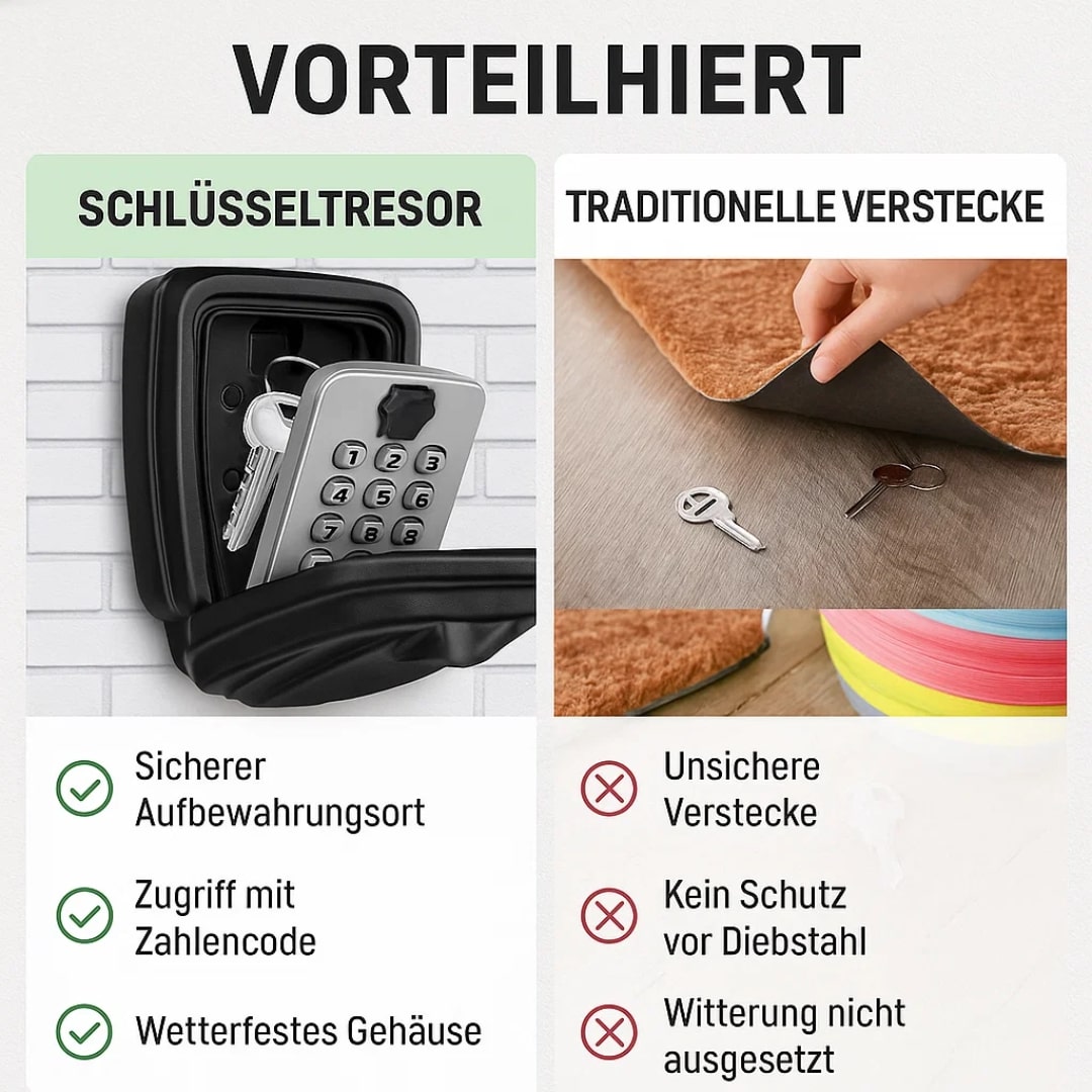 Key Cabinet Outdoor | Key Safe with Code | SafeHaus