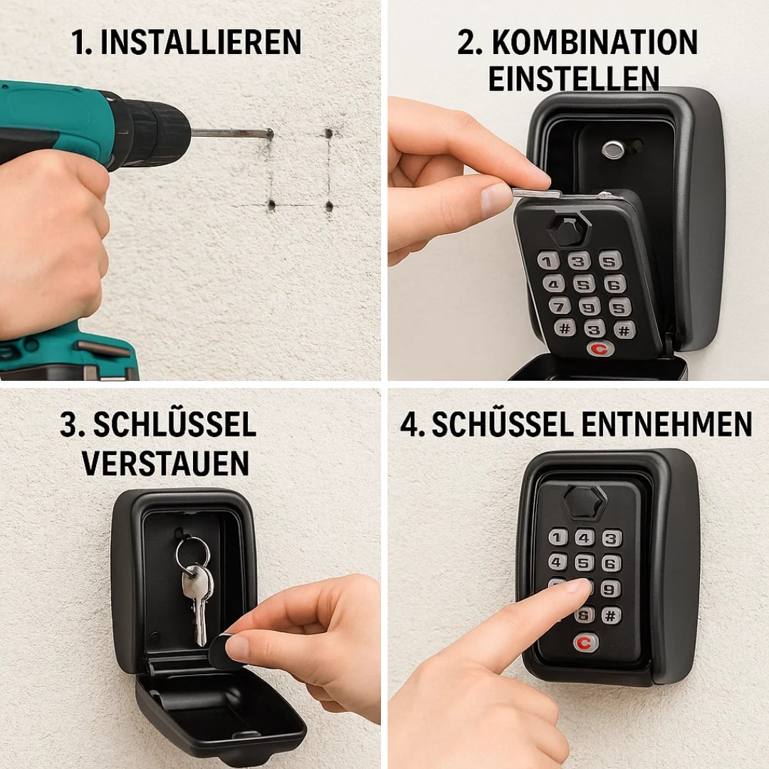 Key Cabinet Outdoor | Key Safe with Code | SafeHaus