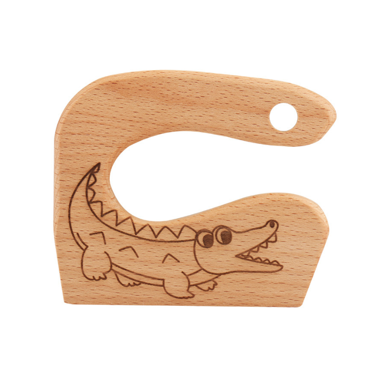 Safe Montessori Children's Knife in Natural Wood