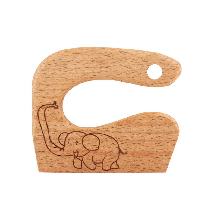 Safe Montessori Children's Knife in Natural Wood