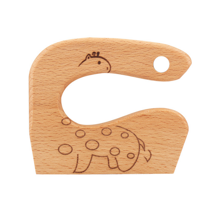 Safe Montessori Children's Knife in Natural Wood