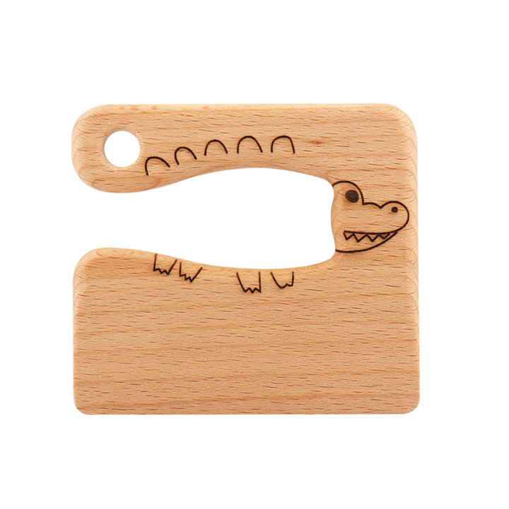 Safe Montessori Children's Knife in Natural Wood
