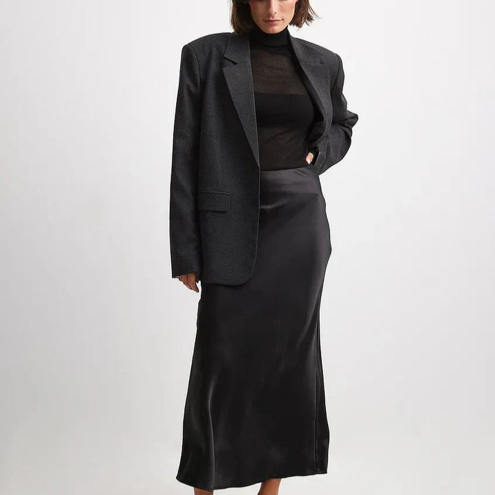 Chaveli - High Waist Satin Skirt