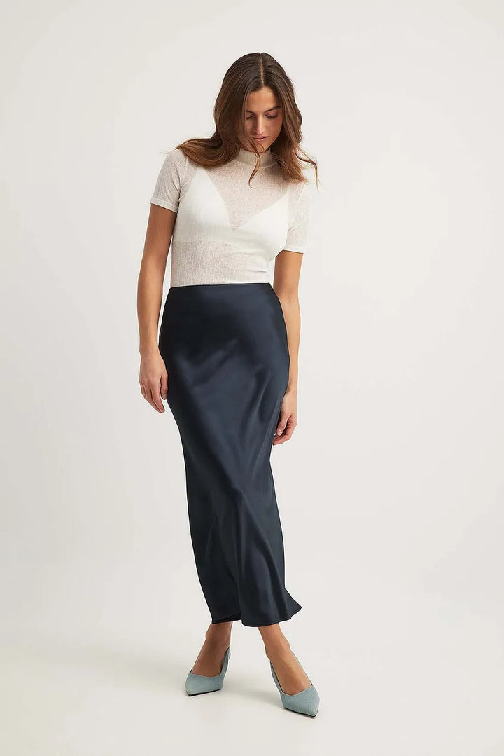 Chaveli - High Waist Satin Skirt