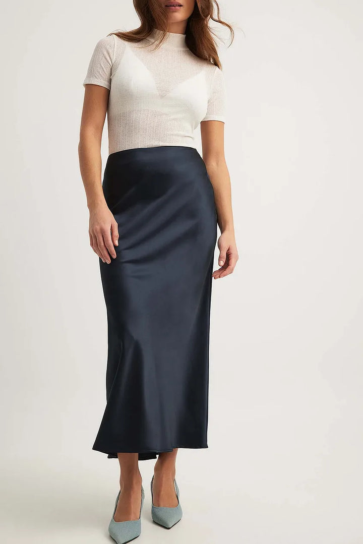 Chaveli - High Waist Satin Skirt