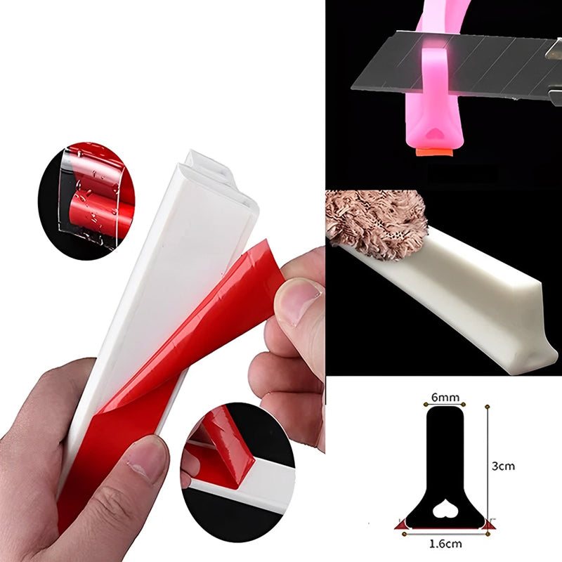 Water-Repellent Silicone Strip for Bathroom