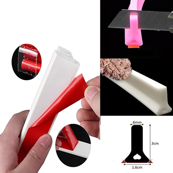 Water-Repellent Silicone Strip for Bathroom