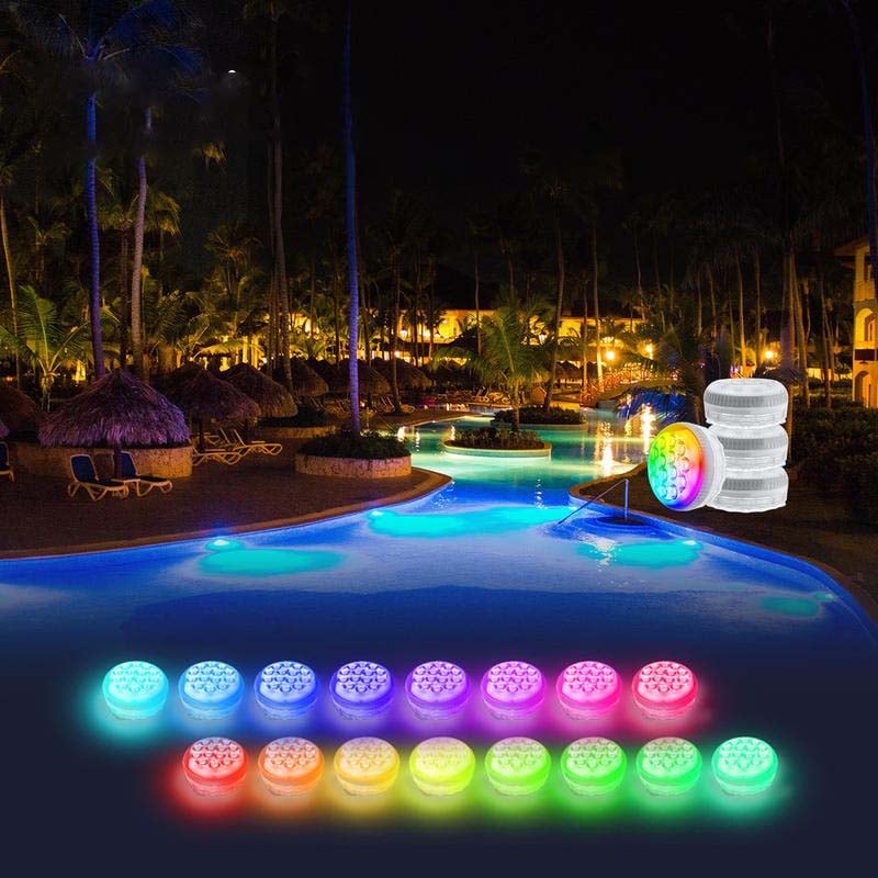 Self-adhesive waterproof LED lighting with 16 colors for pool