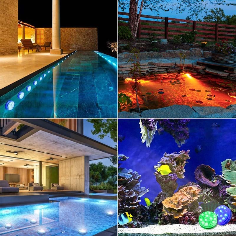 Self-adhesive waterproof LED lighting with 16 colors for pool