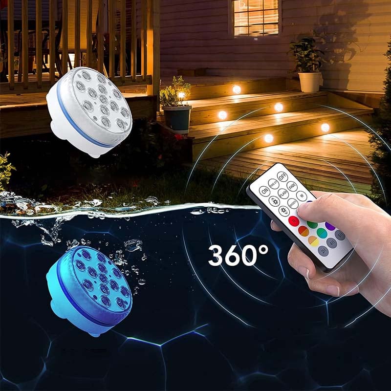 Self-adhesive waterproof LED lighting with 16 colors for pool