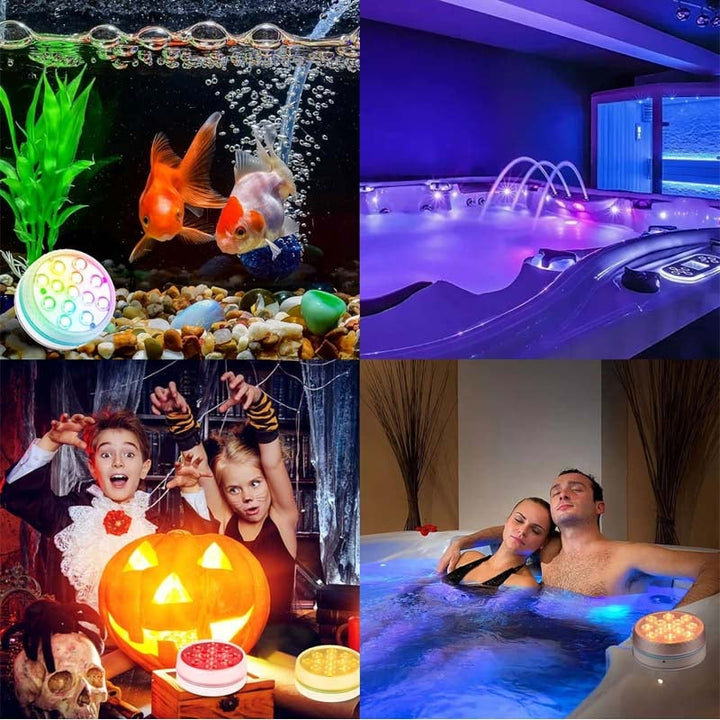 Self-adhesive waterproof LED lighting with 16 colors for pool