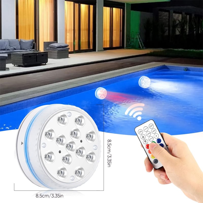 Self-adhesive waterproof LED lighting with 16 colors for pool