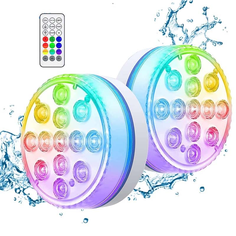 Self-adhesive waterproof LED lighting with 16 colors for pool