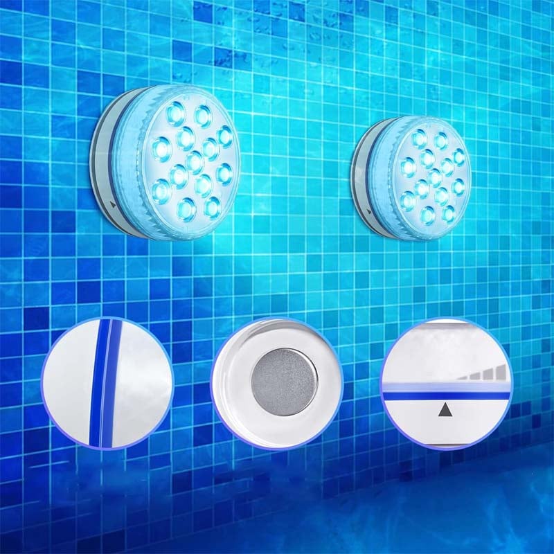 Self-adhesive waterproof LED lighting with 16 colors for pool